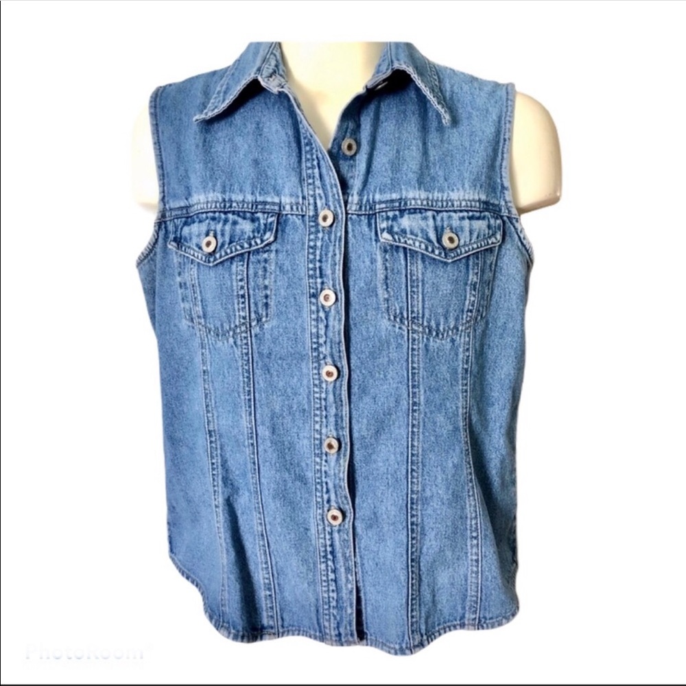 Vintage Roughwear denim vest - Size M - Picture 1 of 8
